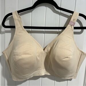 Cacique Bra Full Coverage Lined Wireless Comfort Lane Bryant Cream Plus 42DD